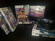 Microsoft Xbox 360 Kinect camera Bundle Model 1414 Bundle w/ 5 Games READ