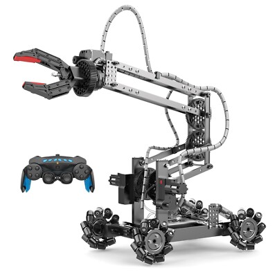 Robot Arm Building Toys, Flexible Remote Control Robotic Arm with 360° Grip