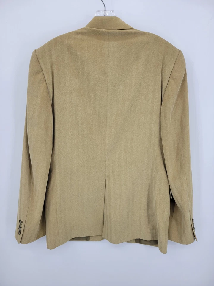 Blazer TravelSmith Masculino 38R Marrom Dois Botões Casaco Esportivo Bolsos - Imagem 2 de 4