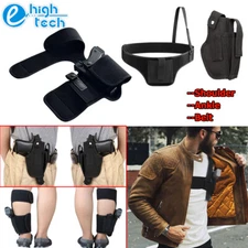 Adjustable Pistol Gun Holster Tactical Concealed Shoulder Underarm Ankle IWB OWB