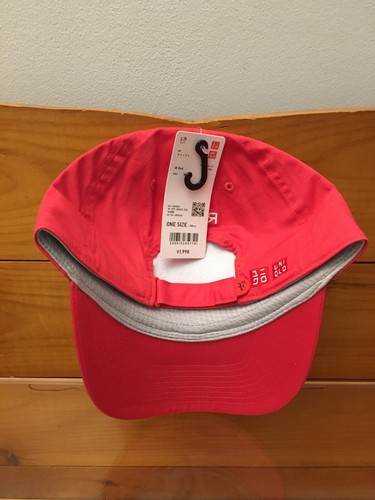 Uniqlo x Roger Federer RF Tennis Cap/Hat 14 Red French Open NEW FREE SHIP - Picture 6 of 7