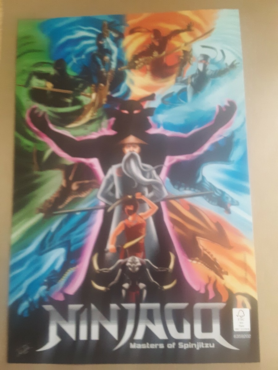 Lego 71741 ninjago tenth anniversary poster 7 inches by 11 inches