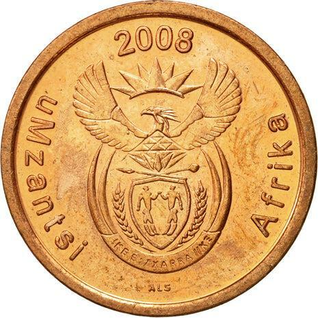 Sudafrica 5 centesimi leggenda Xhosa - moneta uMzantsi Afrika KM440 2008 - Foto 4 di 4