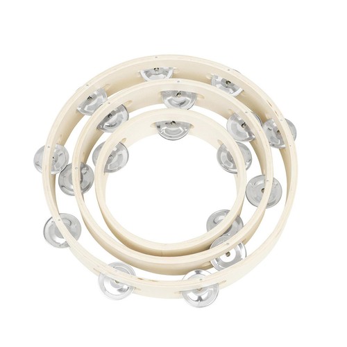 Lot De 3 Tambourins En Bois à Décorer – Instrument De Musique Créatif Pour Enfants