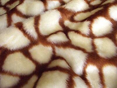 Animal Fun Kunstpelz Stoffmaterial - GIRAFFE
