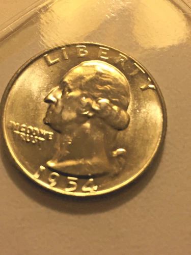 1954-D 25C Washington Quarter From BU Roll #317