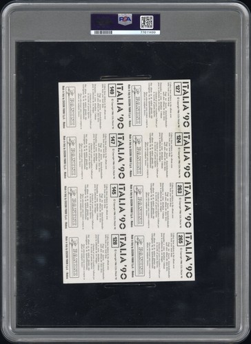 1990 PANINI FIFA WORLD CUP ITALIA HAND-CUT PANEL MARADONA PSA 3 - Picture 2 of 2