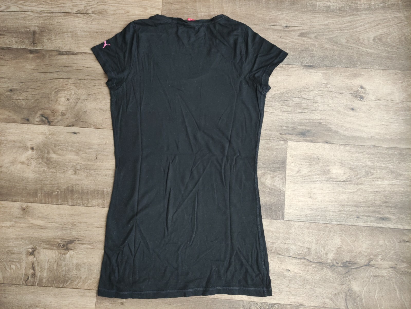 Puma Women's Black Long Sleeve T-Shirt Deep Night Print Logo Size S thumbnail 5