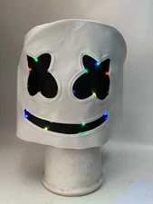 DJ MarshMello LED Mask Helmet for Costume Rave Cosplay Party Bar Music Festival