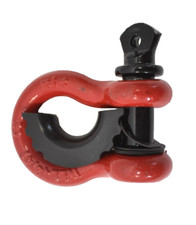 D Ring Anchor Shackle Large Bow Heavy Duty Tow Tool 3/4" 4-3/4T WLL Red/Black