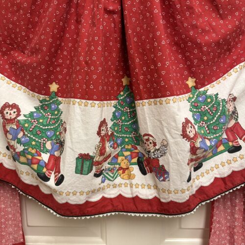Daisy Kingdom 80's Dress Red Raggedy Ann Christmas Cottage Holiday VTG Child 5 - Picture 24 of 24