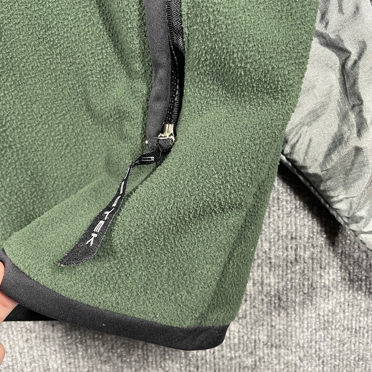 VINTAGE CTK Cybertek Fleece Jacket Green Size Large 90s Y2K