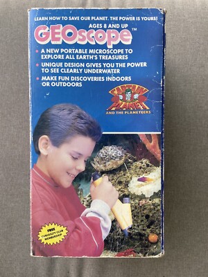 Geoscope Captain Planet Water-Resistant Portable Microscope Super Science 1990