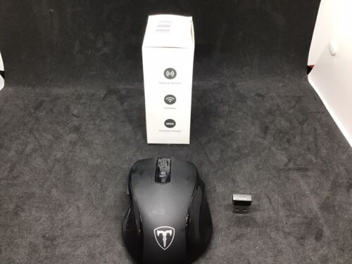 VicTsing Full Size Wireless Mouse With Nano USB Receiver Black D-09 - Picture 3 of 4