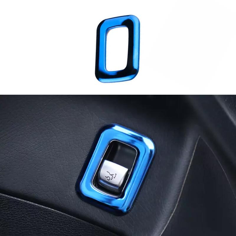 Tailgate Rear Door Switch Cover Steel Blue 16-22 For Mercedes-Benz GLC Car Inner