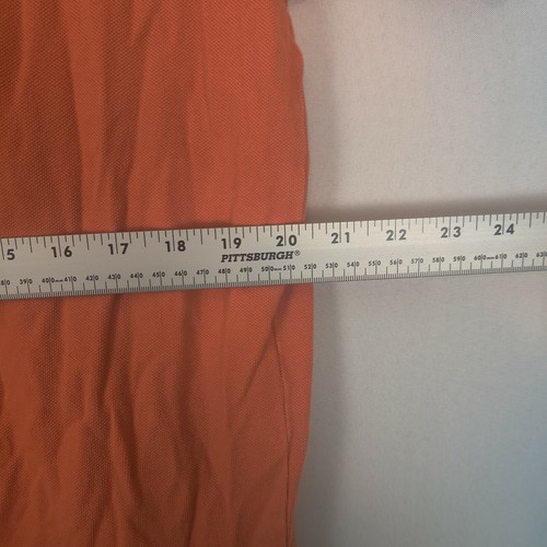 Ralph Lauren Polo Men Large Solid Orange Short Sleeve  - Imagen 5 de 8