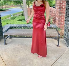 prom dress Windsor maroon/red long prom dress 