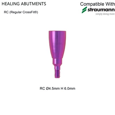 US Healing cap abutment Straumann BLT Conical connection Compatible Ø4.1-Ø4.8 RC