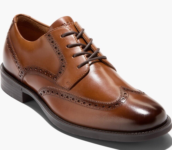 COLE HAAN メンズ Bedford Wingtip オックスフォード シューズ Men's Oxford Cole Haan Bedford Wingtip - BROWN LEATHER