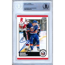 Doug Weight Signed 2010 11 Score #312 NY Islanders Beckett BAS Slabbed NHL Auto