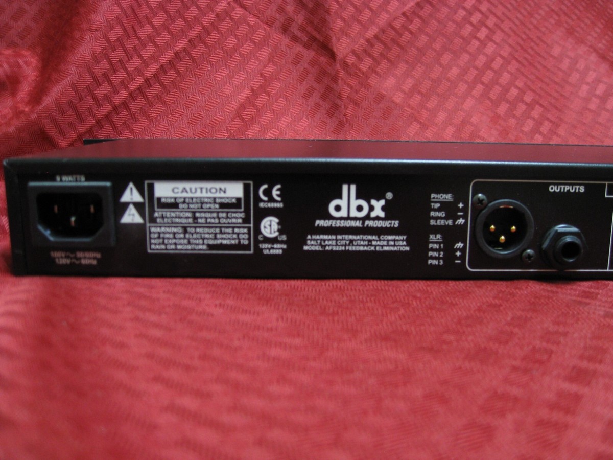 DBX AFS 224 Advanced Feedback reduction Suppression