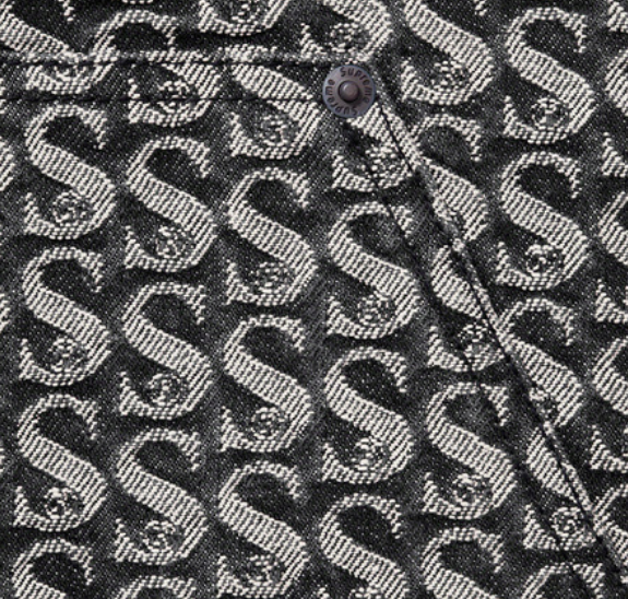 Supreme Monogram Double Knee Denim Painter Pant Black Size Supreme Monogram Double Knee Denim Painter Pant Black Size
