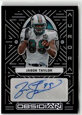 2022 Panini Obsidian #AA-JTA Jason Taylor Aurora Autos #/75
