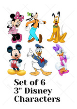 Verschiedene Sets vorgeschnittene Disney Figuren essbare Tortenaufleger