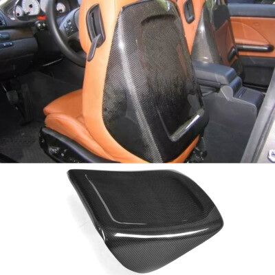 Fit for BMW 3 Series E46 M3 1PC Real Carbon Fiber Interior Seat Back Trim Cover