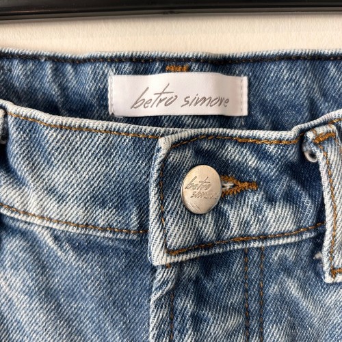 High Waisted Mom Jeans Acid Wash Denim Straight Leg Women's Jeans - Picture 7 of 7