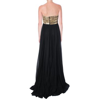 jovani black and gold sequin dress Jovani 46095 Long Formal Sequin Evening Prom Dress main image 0