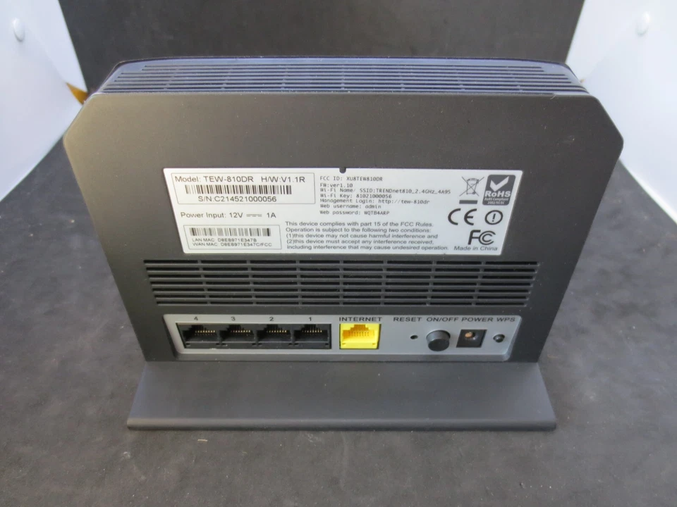 Trendnet TEW-810DR AC 750 Dual Band Wireless Router - WiFi - Brand New - Image 4 of 4