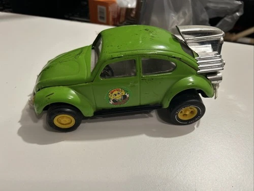 Vintage Tonka Super Beetle Volkswagen VW Bug Pressed Steel 52680 Green Toy Car