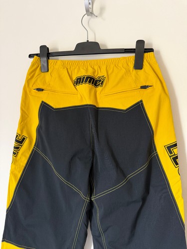 Pantaloni da corsa Aime Leon Dore - Taglia Medium - Jet Black Giallo - NUOVO - Foto 5 di 8