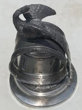 Meridian Britannia Antique Silver plated Peacock Victorian Napkin Ring