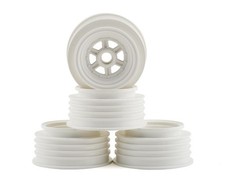 DE Racing Gambler 3/8" Bearing Front Wheels Custom Works/GFRP White