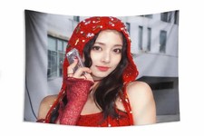 TZUYU TWICE WALL TAPESTRY HANGING ROOM DECOR CONCERT BANNER KPOP IDOL CUSTOM L28