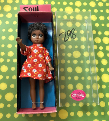 Vintage FUN WORLD Soul Sister African Amer 8'' doll orig box & clothes-excellent!