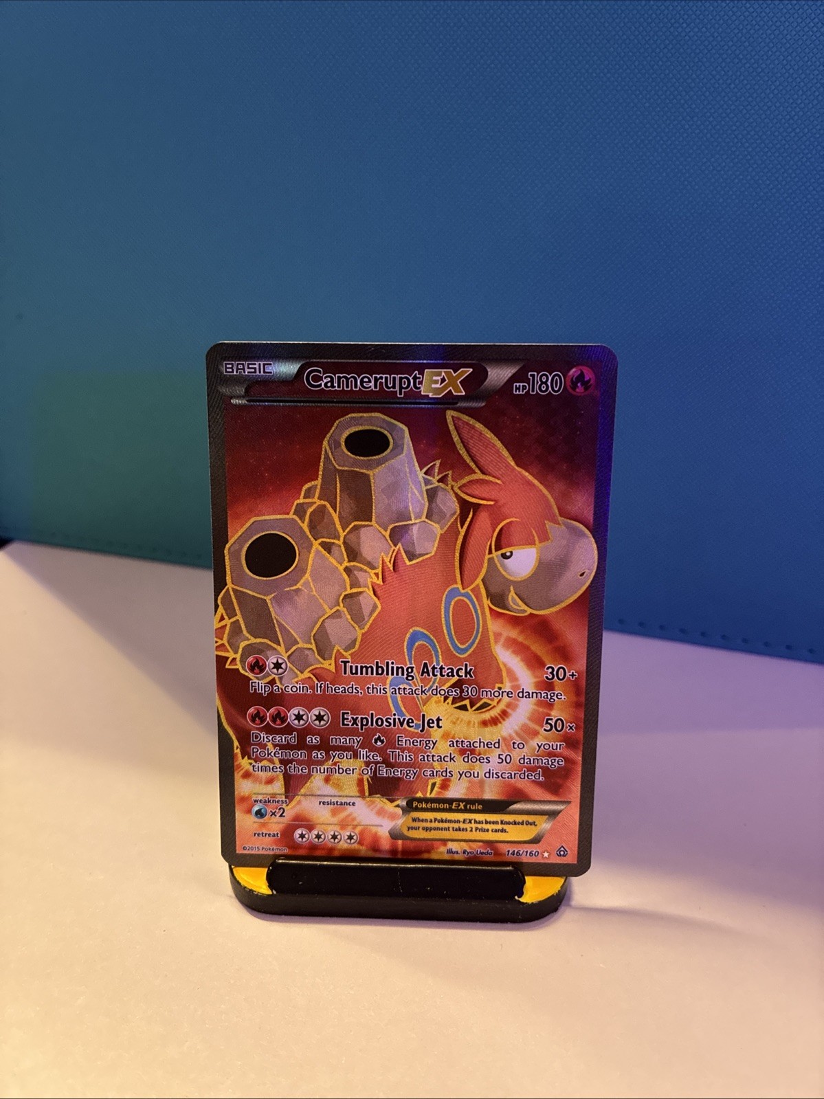 Camerupt EX - 146/160 - Pokemon Primal Clash Full Art Ultra Rare Card MP