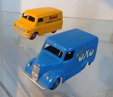 Dinky Toys 'Beefy Oxo' Trojan Van + Bedford 'Kodak' Van ~ Beautifully Restored