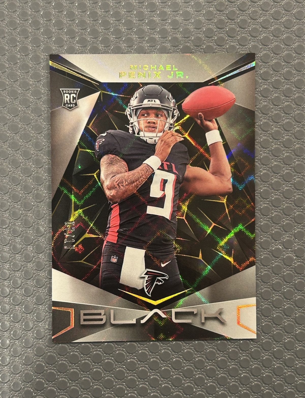 2024 Panini Black GOLD Michael Penix /10 Rookie RC Falcons #178 True Gold