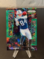 2025 Prizm - Fireworks Tyler Warren #12 Green Ice Prizm (RC)