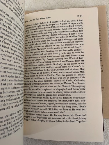 In Cold Blood by Truman Capote 1965 HCDJ 1st Edition First Printing VG - Imagen 13 de 13