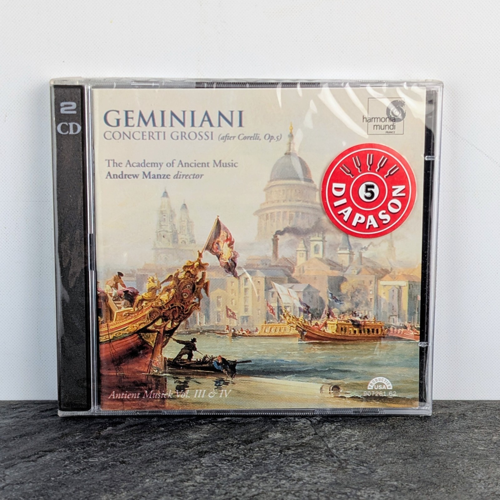 Francesco Geminiani NEW 2 CD Concerti Grossi After Corelli Op. 5 Sonatas Manze