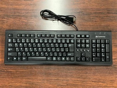 Gateway Wired USB Keyboard DKUSB1P076 Japanese Layout USB Connection