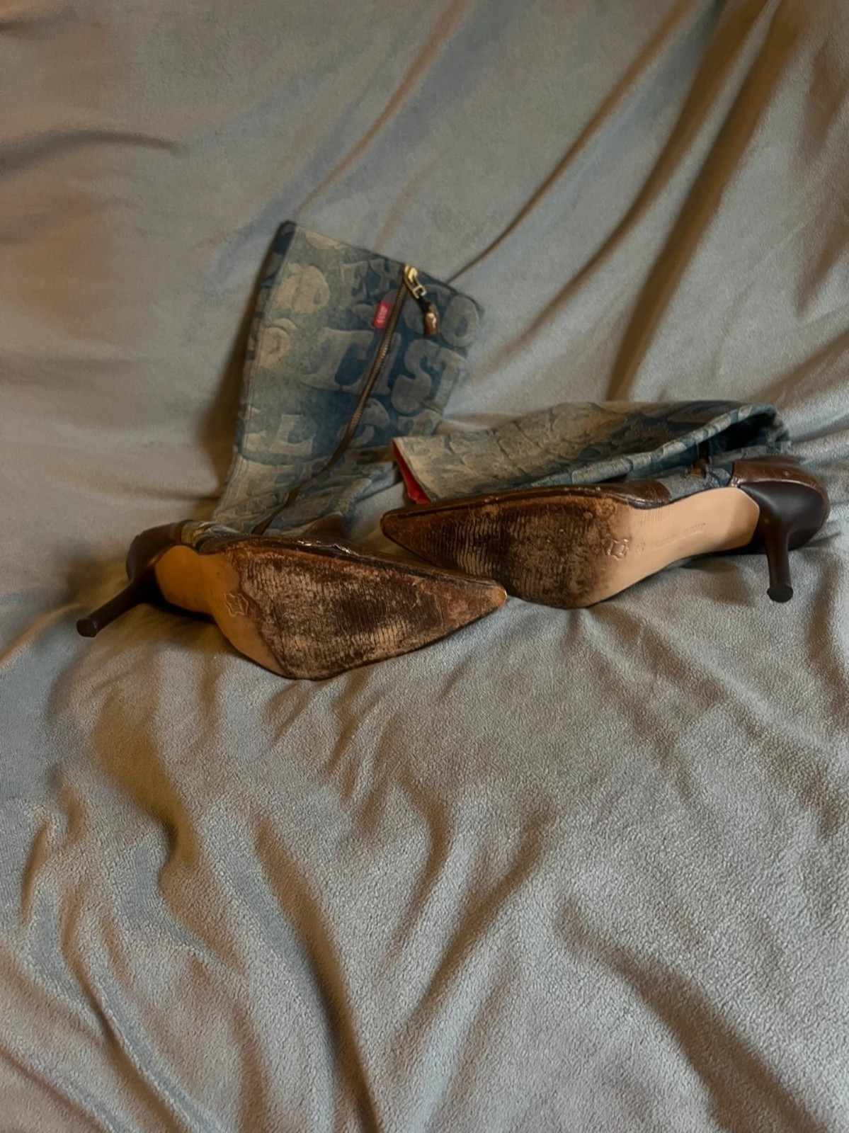 Vintage Y2K RARE Miss Sixty Demin Boots image 6