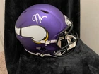 Justin Jefferson Vikings Fanatics authentic full size football signed helmet!!