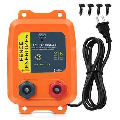 #ad PE2 Electric Fence Charger 2 Mile 8 Acres Electric Fence Charger0.1 Joule ... $39.33