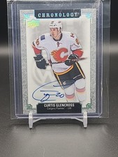 2018-19 UD Chronology Franchise History Auto Curtis Glencross Calgary Flames 