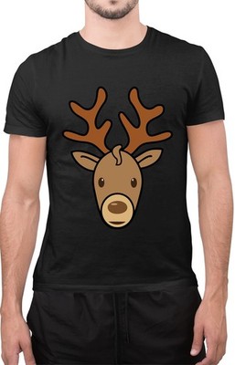 Lustiges T-Shirt Frohe Weihnachten sarkastisch süß Weihnachten Rentier Print